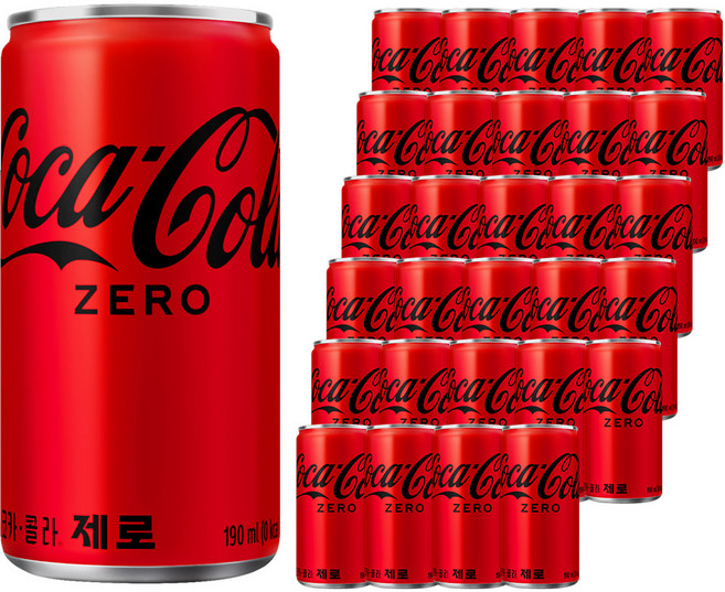 코카콜라 제로, 190ml, 90개