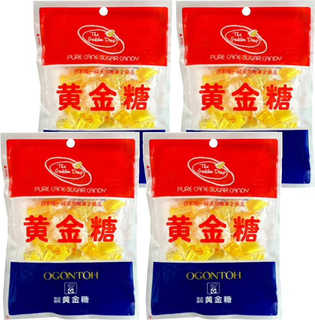 OGONTOH 黃金糖 純蔗糖, 300g, 4袋