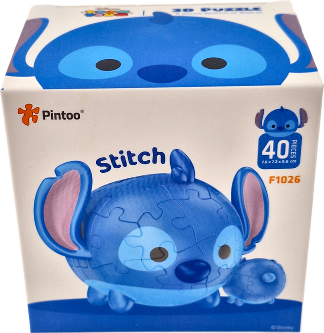 Pintoo 優利瑪 Tsum系列 史迪奇 公仔拼圖 3D Puzzle, 1組, 40
