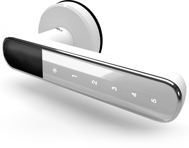 에버넷 에이블 손잡이 나무문 전용형 번호전용 도어락, RS50-N, 고객직접설치