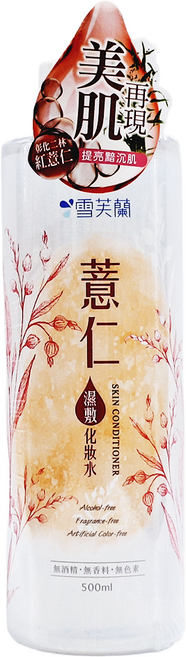 雪芙蘭 薏仁濕敷化妝水 柔軟膚觸 提亮膚色, 500ml, 1瓶