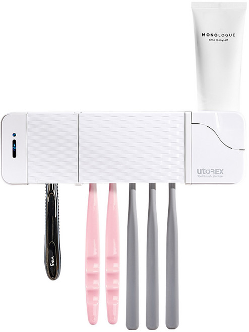 유토렉스 클린케어 가정용 칫솔건조살균기, UTC-5500, 화이트