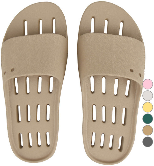 페이퍼플레인키즈 아동용 발등 낮은 미끄럼방지 화장실 욕실화, 베이지, 1개