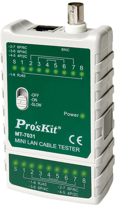 Pro'sKit 寶工 迷你網絡測試器, 綠色 + 白色, 1個, 112mm