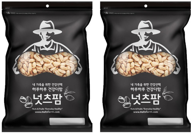 넛츠팜 튀김땅콩, 800g, 2개