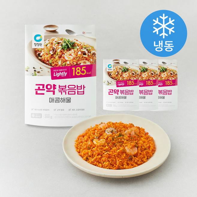 대상 라이틀리 매콤해물 곤약볶음밥 (냉동), 200g, 4개