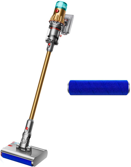 다이슨 V12s 디텍트 슬림 서브마린 컴플리트 물걸레 청소기 + 물청소 롤러 브러시 세트, 448804-01(청소기), 973703-01(브러시), 혼합색상