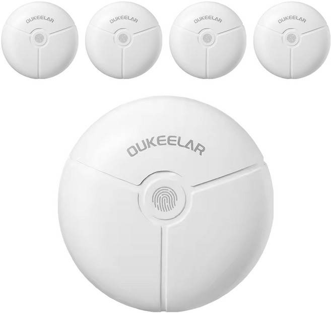 OUKEELAR 電動指甲刀 69.5 x 69.5 x 32.7mm 85g, 白色, 5個