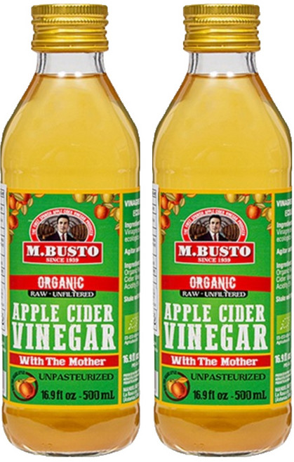 엠부스토 유기농 사과 식초, 500ml, 2개