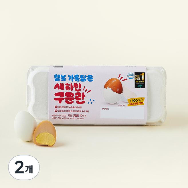 조인 백색 구운란 300g, 2개, 10구