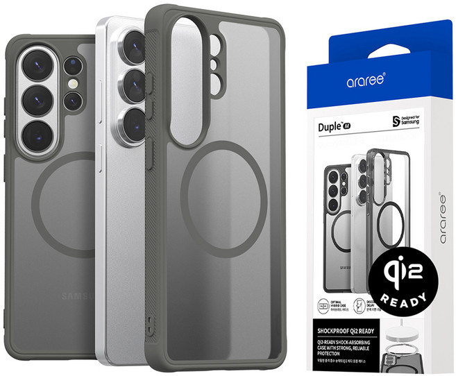 아라리 듀플M 아머 변색에 강한 맥세이프 자석 마그네틱 범퍼 휴대폰 케이스