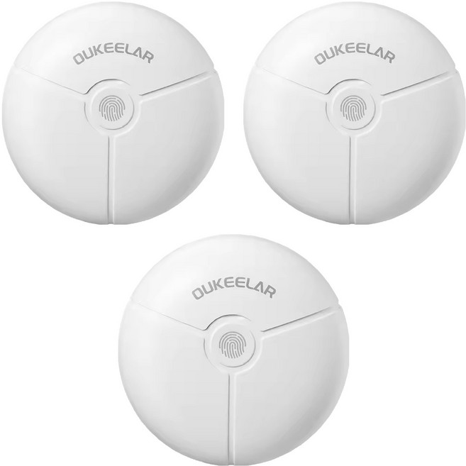 OUKEELAR 電動指甲刀 69.5 x 69.5 x 32.7mm 85g, 白色, 3個
