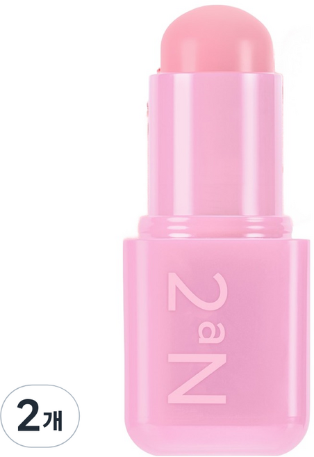 투에이엔 포켓 코튼 블러링 스틱 3.5g, 2개, 베리밀크