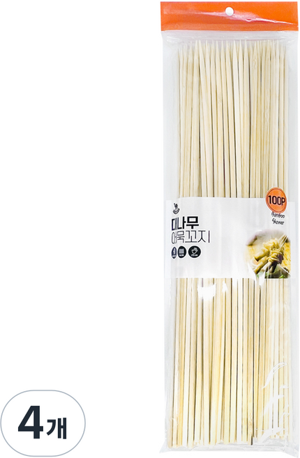 다드림 대나무 어묵 꼬지 30cm, 4개, 100개입