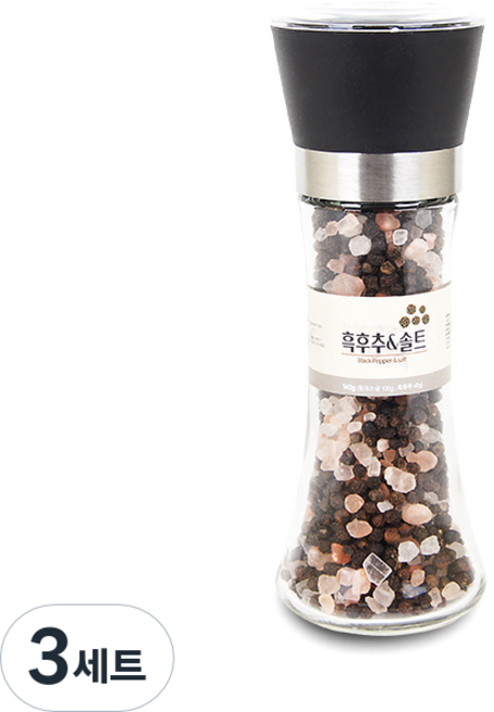 주부백단 직접 갈아쓰는 시즈닝, 140g, 3개