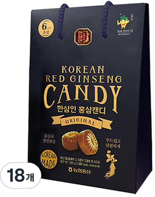 한삼인 홍삼캔디, 500g, 18개