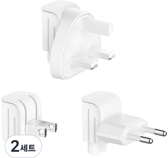 벨킨 140W 멀티 4포트 충전기 세트 WCH014btWH-V2, 화이트, 2세트