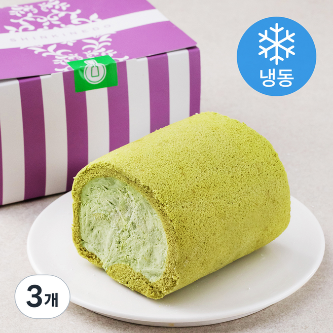 신키네도 말차 스타 롤 (냉동), 175g, 3개