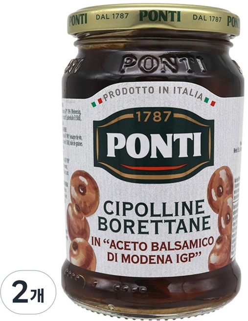 PONTI 巴薩米克醋醃洋蔥, 300g, 2個