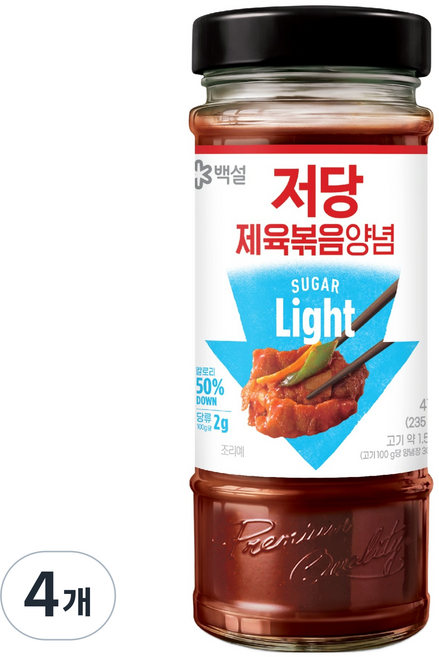 백설 저당 제육볶음 양념, 470g, 4개