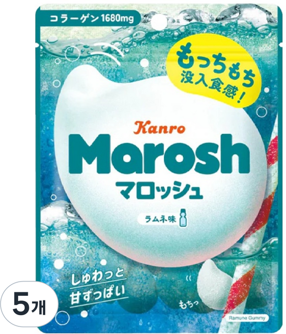 Kanro 甘樂 Marosh 雷姆奈口味軟糖, 46g, 5個