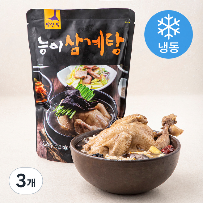 당신덕 능이 삼계탕 (냉동), 1.2kg, 3개