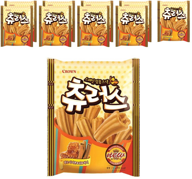 크라운 츄러스, 174g, 10개