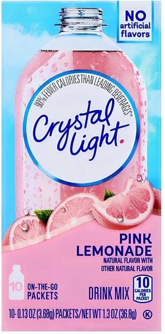 크리스탈라이트 핑크레몬에이드 분말, 3.68g, 10개입, 1개