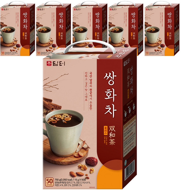 담터 쌍화차 플러스, 15g, 50개입, 6개