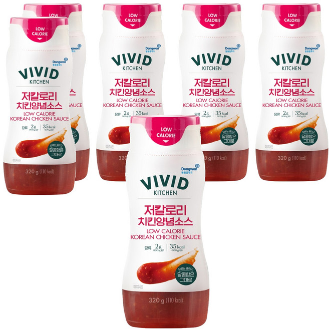 비비드키친 저칼로리 치킨양념소스, 320g, 6개