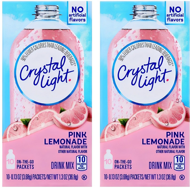 크리스탈라이트 온더고 핑크레몬에이드 분말, 3.68g, 10개입, 2개