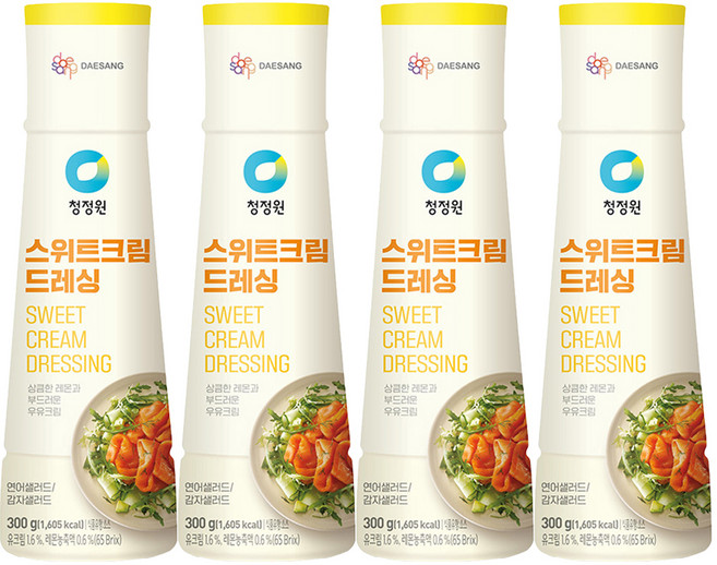 청정원 스위트크림, 300g, 4개