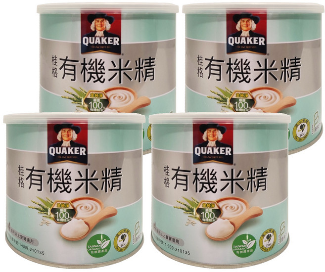 QUAKER 桂格 有機米精 4個月以上適用, 300g, 4罐