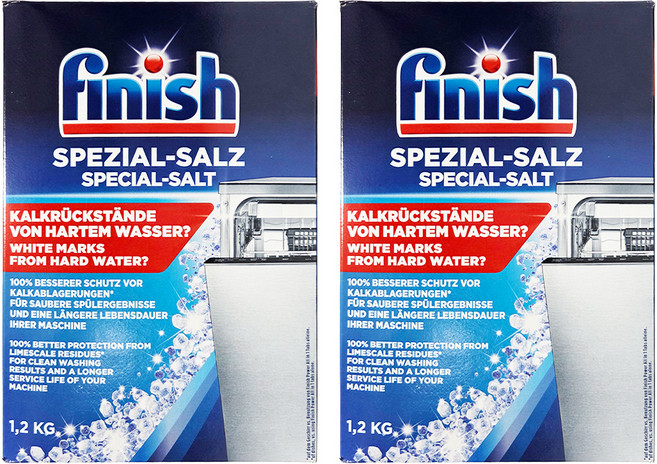 finish 洗碗機 軟化鹽, 1.2kg, 2盒