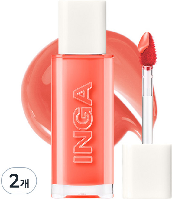 INGA Cosmetics 水潤光澤唇釉 4.5g, 弗洛, 2個