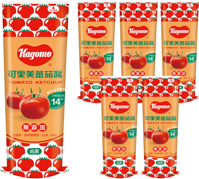 KAGOME 可果美 蕃茄醬, 300g, 6瓶