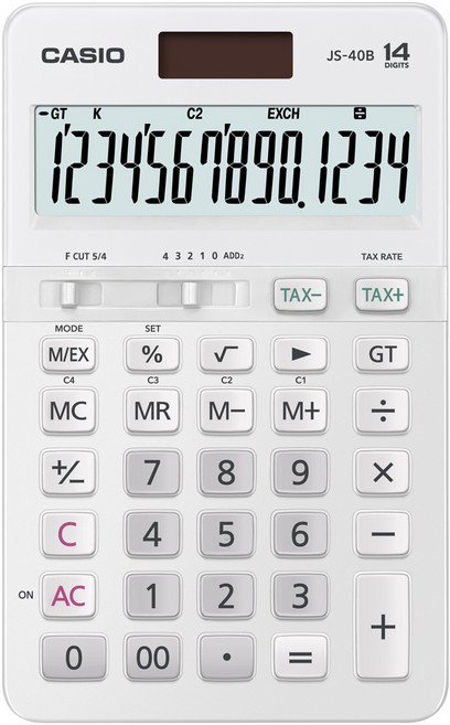 카시오 일반 계산기 JS-40B, 화이트, 1개