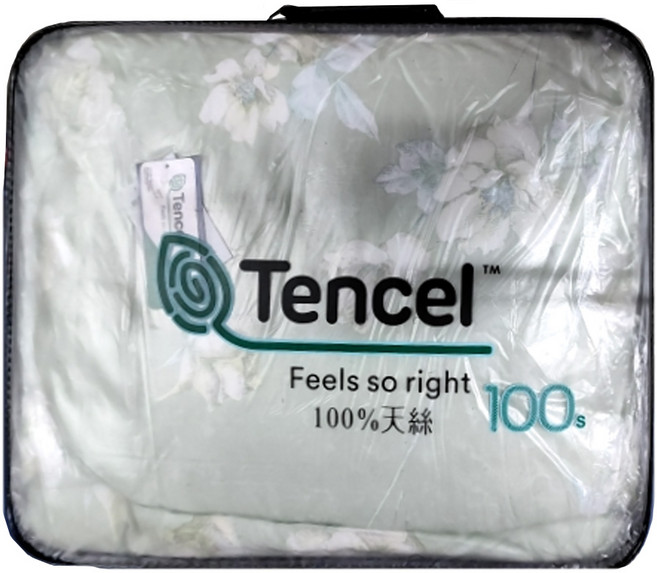 100%天絲雙人薄床包兩用被四件組