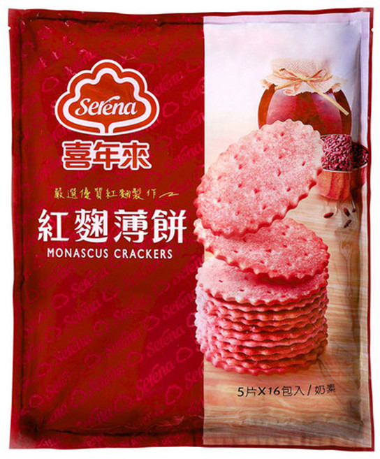 喜年來 紅麴薄餅, 320g, 1袋