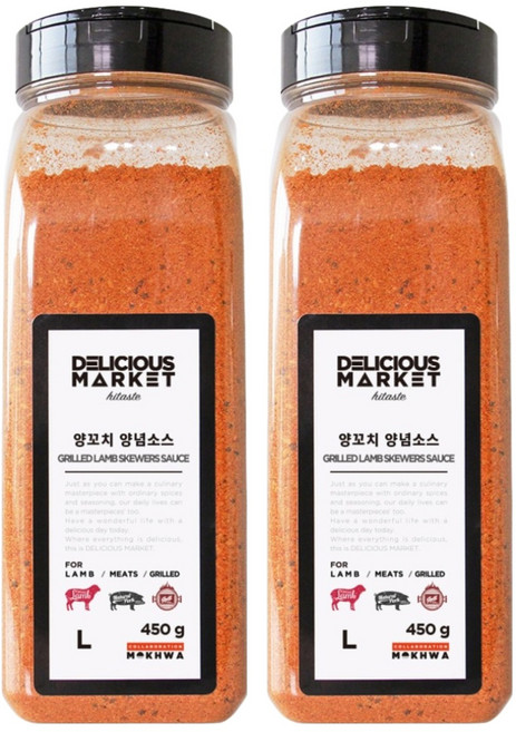 딜리셔스마켓 양꼬치 양념 소스, 450g, 2개