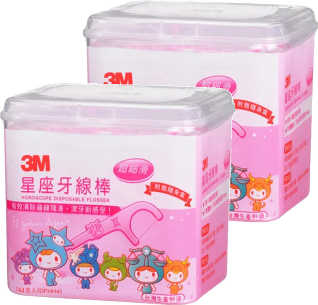 3M 星座牙線棒, 144支, 2盒