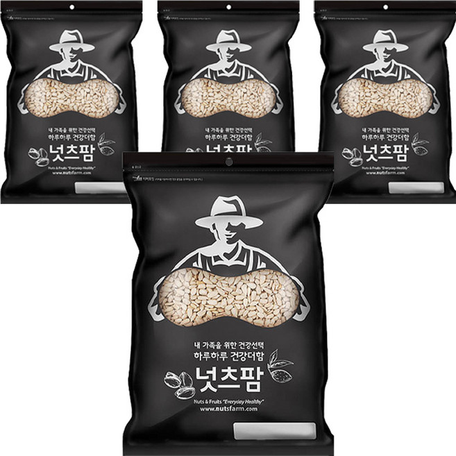 넛츠팜 해바라기씨 미국산, 400g, 4개