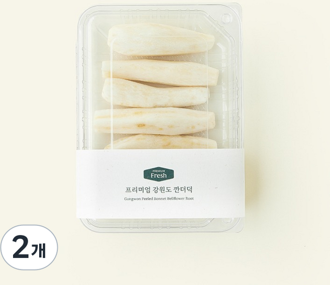 프리미엄 강원도 깐더덕, 200g, 2개