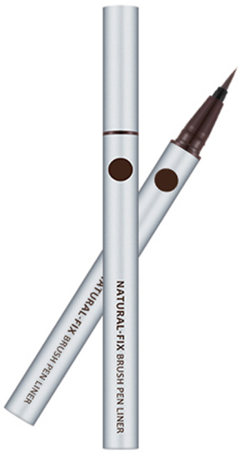 미샤 내추럴 픽스 브러쉬 펜 아이라이너 0.6g, 브라운, 1개