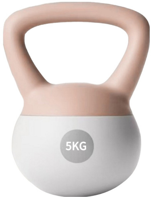 MICHAEL FITNESS 麥克健身 4~10kg 軟壺鈴 不傷地板, 5kg, 1個, 象牙白
