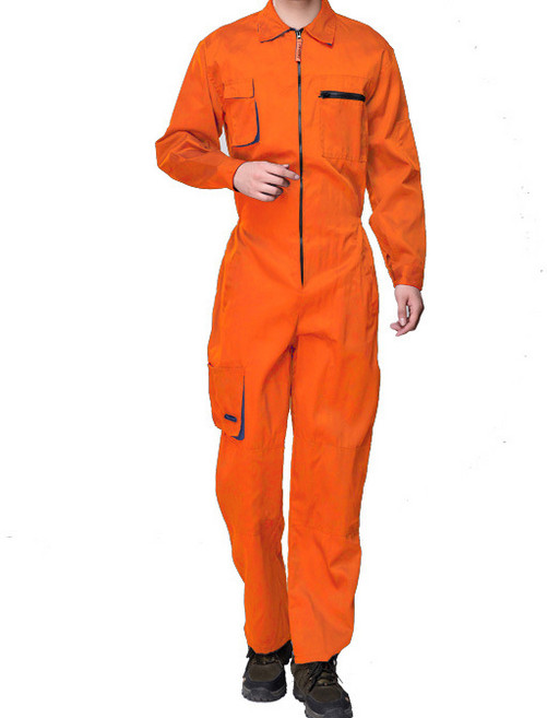 미화부장 일체형 스즈끼 작업 정비복, 03 오렌지, 1개