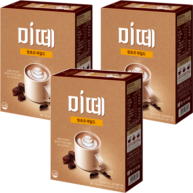 미떼 핫초코 마일드, 30g, 10개입, 3개