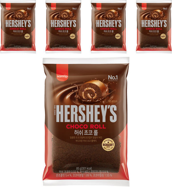 삼립 허쉬 초코롤, 85g, 1개입, 5개