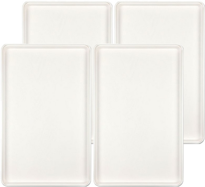 UDA 有達 小檜木端盤, 4個, 白色