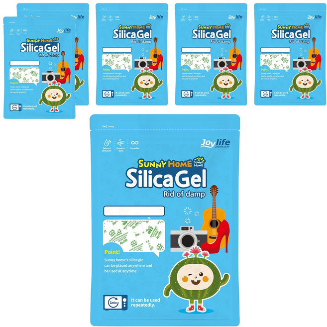 쨍하고해뜰집 실리카겔 제습제 본품, 110g, 6개